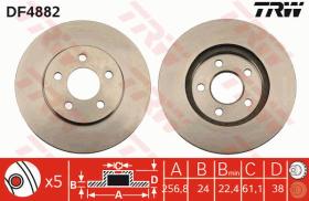 TRW DF4882 - JGO DISCOS DE FRENO