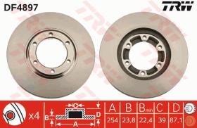 TRW DF4897 - JGO DISCOS DE FRENO