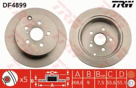 TRW DF4899 - JGO DISCOS DE FRENO