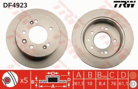 TRW DF4923 - JGO DISCOS DE FRENO