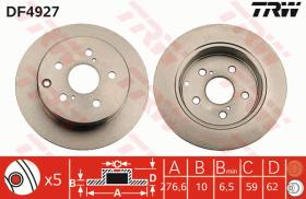 TRW DF4927 - JGO DISCOS DE FRENO