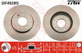 TRW DF4928S - DISCO DE FRENO