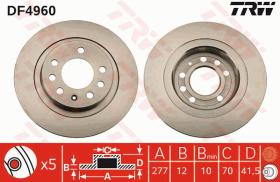 TRW DF4960 - JGO DISCOS DE FRENO