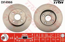 TRW DF4966 - JGO DISCOS DE FRENO