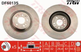 TRW DF6013S - DISCO DE FRENO