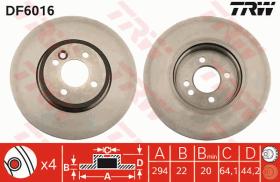 TRW DF6016 - JGO DISCOS DE FRENO