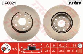 TRW DF6021 - JGO DISCOS DE FRENO