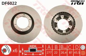 TRW DF6022 - JGO DISCOS DE FRENO