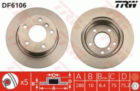 TRW DF6106 - JGO DISCOS DE FRENO