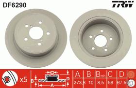 TRW DF6290 - JGO DISCOS DE FRENO