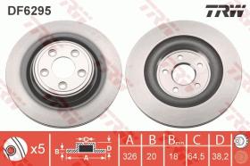 TRW DF6295 - JGO DISCOS DE FRENO