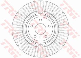 TRW DF6498S - DISCO DE FRENO