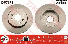 TRW DF7178 - JGO DISCOS DE FRENO