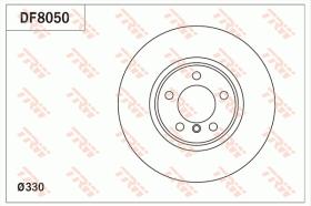 TRW DF8050 - JGO DISCOS DE FRENO