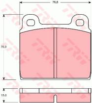 TRW GDB100 - PASTILLAS DE FRENO