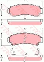 TRW GDB1014 - PASTILLAS DE FRENO