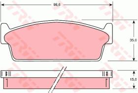 TRW GDB1021 - PASTILLAS DE FRENO