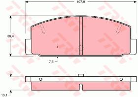 TRW GDB1027 - PASTILLAS DE FRENO