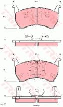 TRW GDB1036 - PASTILLAS DE FRENO