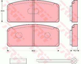 TRW GDB108 - PASTILLAS DE FRENO
