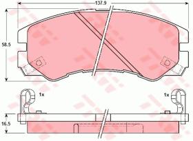 TRW GDB1186 - PASTILLAS DE FRENO