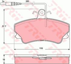 TRW GDB1203 - PASTILLAS DE FRENO