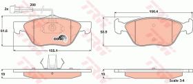 TRW GDB1212 - PASTILLAS DE FRENO