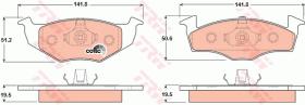 TRW GDB1218 - PASTILLAS DE FRENO