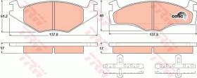 TRW GDB1219 - PASTILLAS DE FRENO