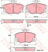 TRW GDB1223 - PASTILLAS DE FRENO