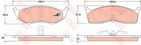 TRW GDB1236 - PASTILLAS DE FRENO