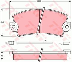 TRW GDB1303 - PASTILLAS DE FRENO
