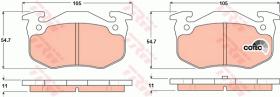 TRW GDB1305 - PASTILLAS DE FRENO