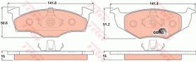 TRW GDB1306 - PASTILLAS DE FRENO