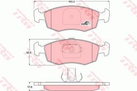 TRW GDB1383 - PASTILLAS DE FRENO