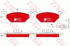 TRW GDB1386DTE - PASTILLAS DE FRENO DTEC