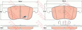 TRW GDB1388 - PASTILLAS DE FRENO