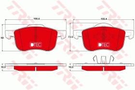 TRW GDB1388DTE - PASTILLAS DE FRENO DTEC