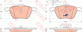 TRW GDB1460 - PASTILLAS DE FRENO