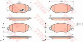 TRW GDB1461 - PASTILLAS DE FRENO