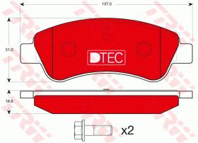 TRW GDB1463DTE - PASTILLAS DE FRENO DTEC