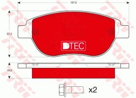 TRW GDB1464DTE - PASTILLAS DE FRENO DTEC