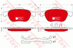 TRW GDB1468DTE - PASTILLAS DE FRENO DTEC