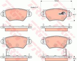 TRW GDB1471 - PASTILLAS DE FRENO