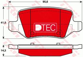 TRW GDB1481DTE - PASTILLAS DE FRENO DTEC