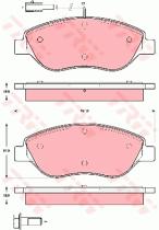 TRW GDB1484 - PASTILLAS DE FRENO