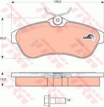 TRW GDB1496 - PASTILLAS DE FRENO