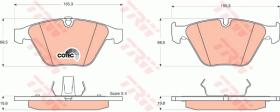 TRW GDB1498 - PASTILLAS DE FRENO