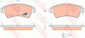 TRW GDB1501 - PASTILLAS DE FRENO