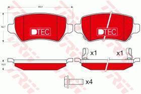 TRW GDB1515DTE - PASTILLAS DE FRENO DTEC